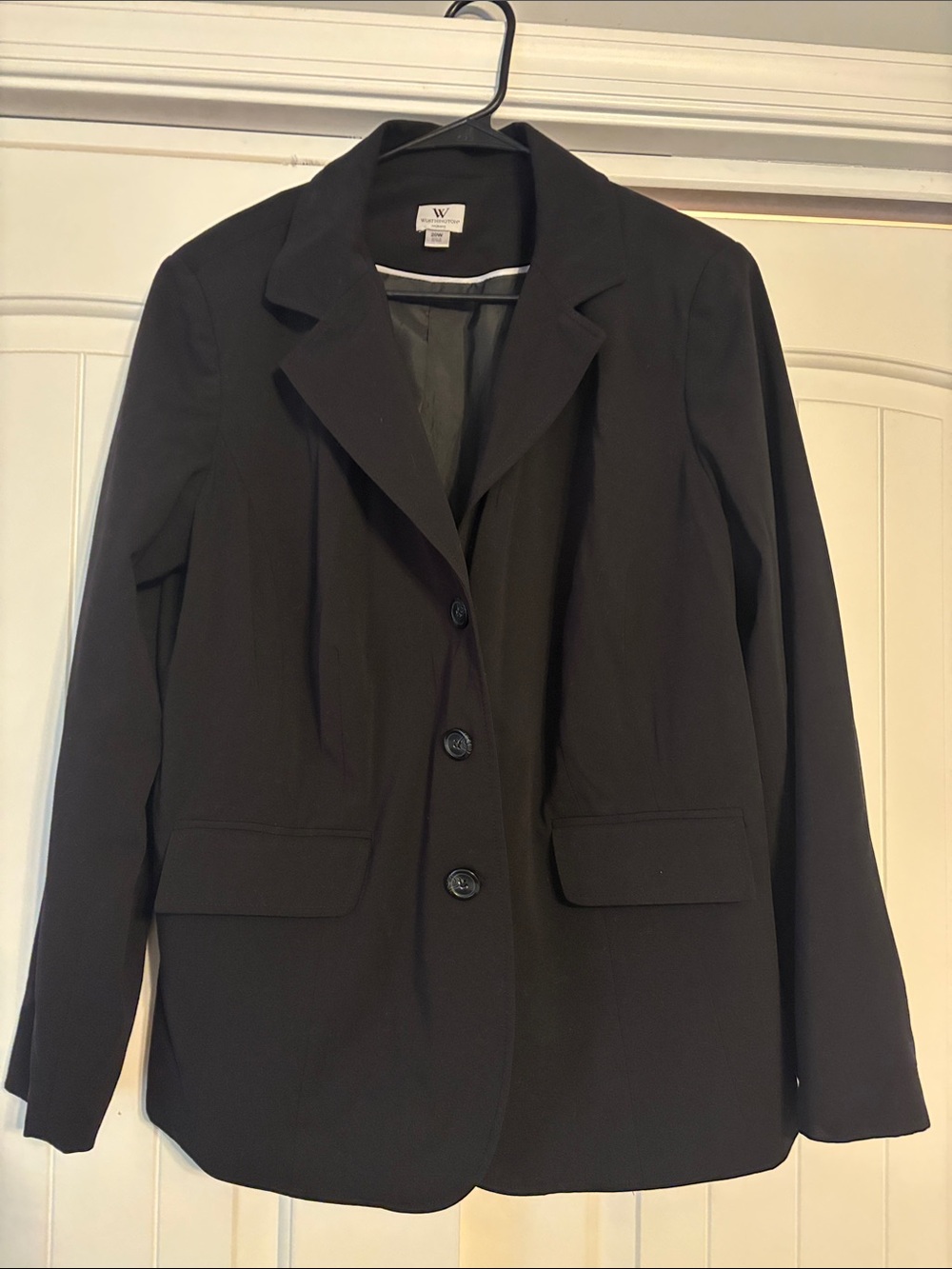 Worthington Woman Black Single-Breasted Blazer